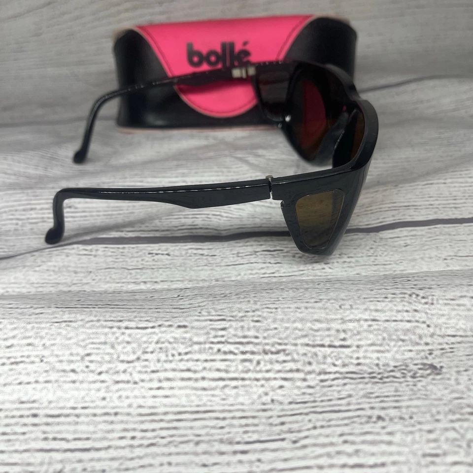 Gafas de sol Bolle Acrylex 426 negras piloto con lentes marrones/amarillos Foto 3 de 4