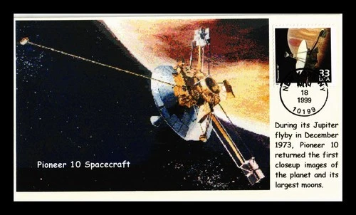 US COVER PIONEER 10 SPACECRAFT CELEBRATE CENTURY FIRST DAY ISSUE