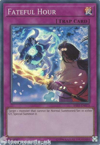 SAST-EN075 Fateful Hour Super Rare UNL Edition Mint YuGiOh Card