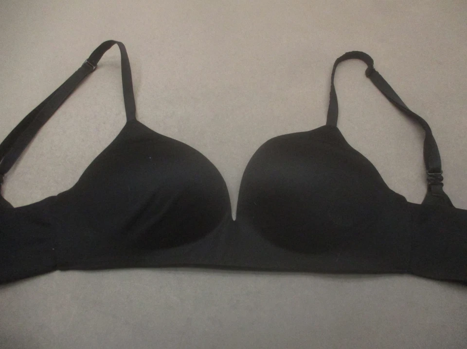 32A Gap Womens Black Lined Wireless Back Closure Everyday Smooth Demi Bra 10U - Image 2 of 4
