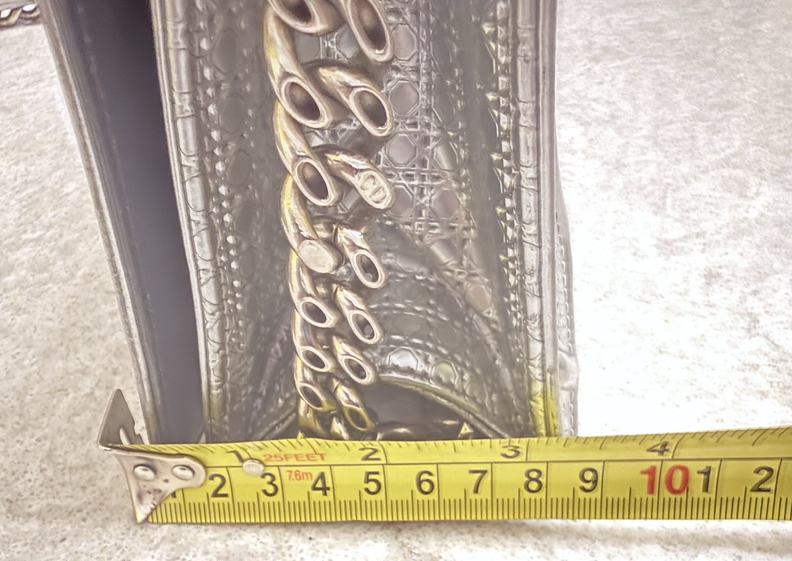 Beautiful  Authentic Dior Diorama Medium Silver M… - image 21