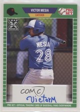 2021 Leaf Pro Set Baseball Blaster Auto Green Victor Mesia #PS-VM1 Auto 0w7
