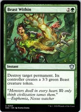 Beast Within 263 Commander: Secrets of Strixhaven Magic: The Gathering NM