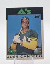 Topps 1986 Traded Rookie Jose Canseco #20T Oakland Athletics Baseball MLB Card