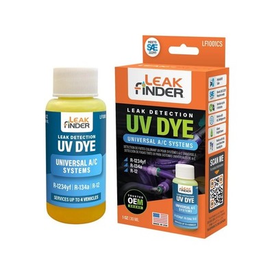 Automotive A/C Refrigerant Leak Detection Dye for R134a & R-1234yf Systems, 1oz