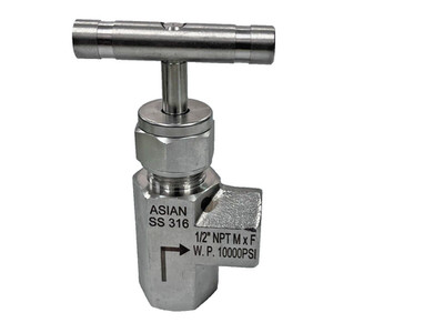 ASIAN ANV-12 SS316 Eck-Nadelventil 1/2'' NPT F WP 10000 psi