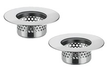 Bathroom Sink Filter - Fits 1.25"-1.60" Hole 2pcs Stainless Steel Silver