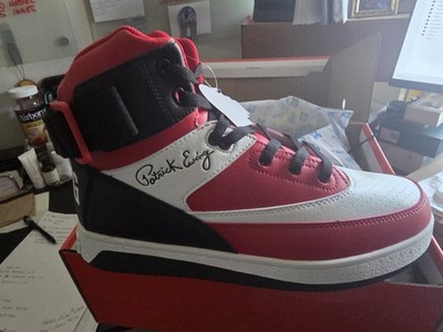 Ewing Athletics 33 Orion Strap High Top Sneakers Lace-Up Strap Red/White/Black