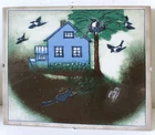 Rare signed + numbered wall plate 21x25 by Heljä Liukko-Sundström Arabia Finland