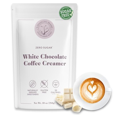 5 SPARROWS Sugar-Free White Chocolate Flavored Drink Mix- Stevia, Keto Friend...