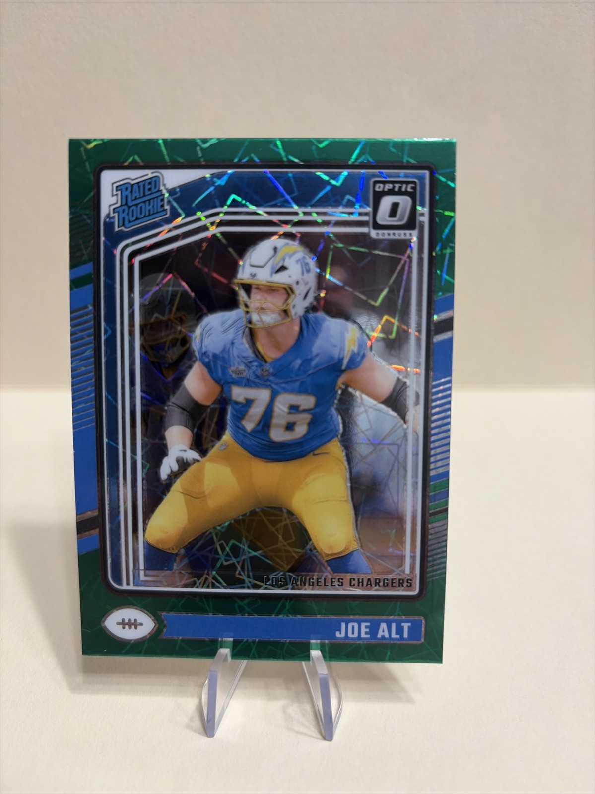 2024 Panini Donruss Optic - Rated Rookie Joe Alt #254 Green Velocity Prizm (RC)