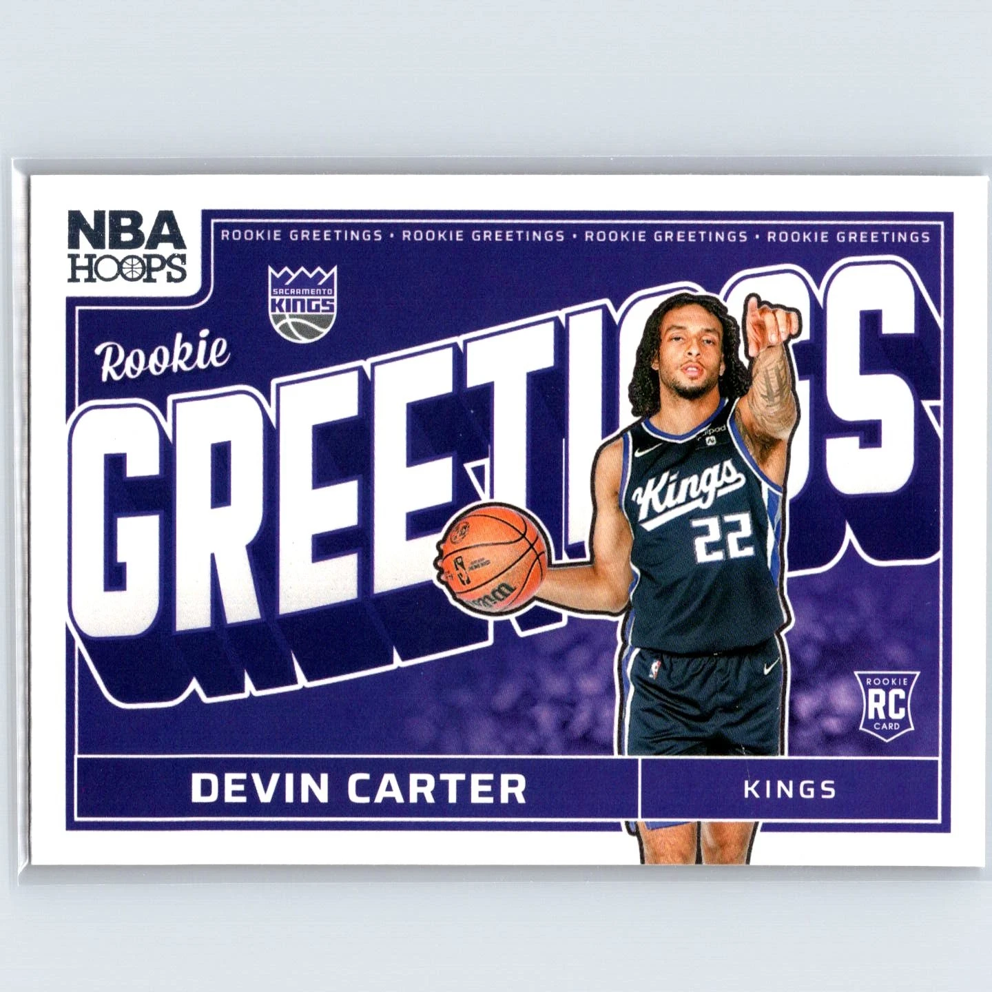 Devin Carter trading card