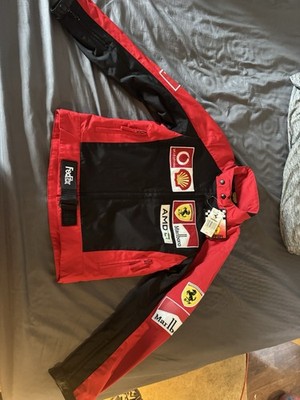 Ferrari F1チームジャケット レーシングジャケット キッズ Ferrari Youth Boys F1 Ferrari Racing Jacket Embroidered Red XL | eBay