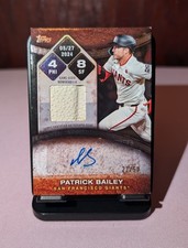 2025 Topps Series 2 Patrick Bailey Rounding the Bases Relic Auto /50 *Read*