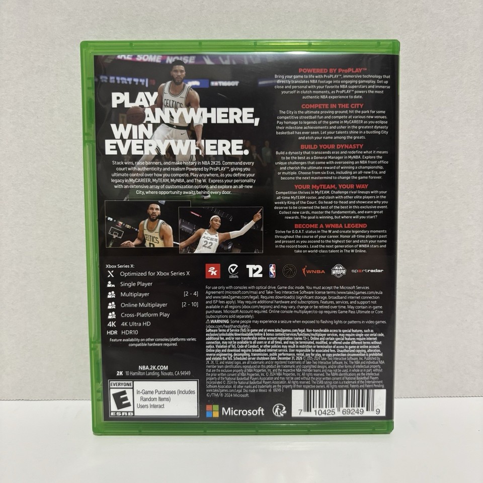 NBA 2K25 Microsoft Xbox Series X eBay