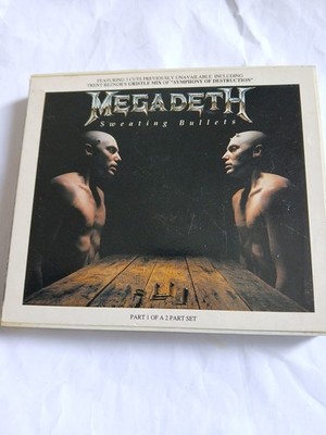 MEGADEATH SWEATING BULLETS CD SINGLE PART 1 & 2 7 TRKS INC 3 UNAVAILABLE TRACKS