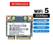 BCM943224 WMIB-275N Mini PCI-E WiFi Card 300M...