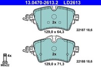 ATE BremsbelÄGe Bremsbelagsatz Vorne Mini F54 F55 F56 F57 F60 BMW 2ER F45 F46