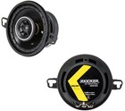 Kicker 43Dsc3504 Ds Series 3.5-Inch 30W 4 Ohm Coaxial Car Audio Speakers Dsc35