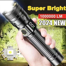 High Power Rechargeable Aluminum Alloy LED Flashlight with Telescopic Zoom