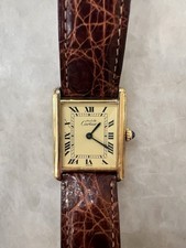 Cartier Men's Must de Cartier Tank Vermeil Watch