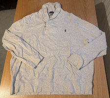 Polo Ralph Lauren Estate Rib Pullover Shawl Collar Men's XXL Beige EUC Knit