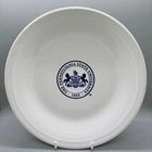 Fiesta Penn State University Dinner Plate in White | Fiestaware PSU Blue Seal