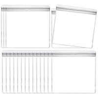 100Stk Pvc-Schmuckbeutel 5,1 X 5,1 Zoll FüR Schmuckverpackung, Transparent