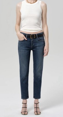 Citizens of Humanity Emerson Slim Boyfriend Jeans Size 25 Blue Ridge Dark Wash.