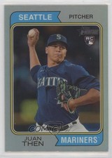 2023 Topps Heritage High Number Chrome Refractor 107/374 Juan Then #610 fm0