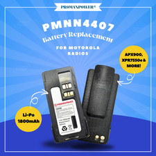 PMNN4407 Li Battery for Motorola Radios XPR3500, XPR7550e, APX900, APX4000