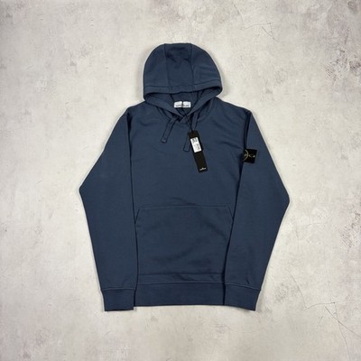  SEHR SELTEN Stone Island Basic Blue Hoodie Herren L