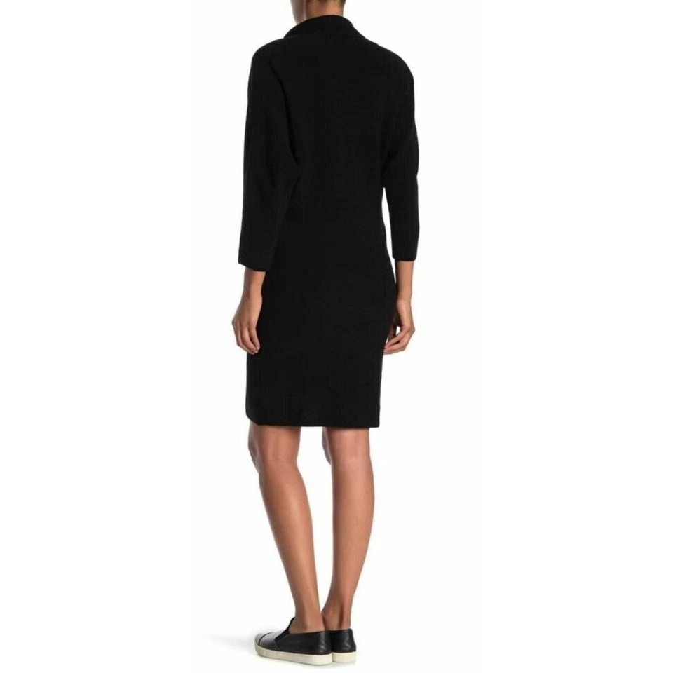 Splendid Cowl 293555 Sweater Dress Black LG (Women's 10-12) - Image 2 of 3