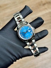 Rolex Datejust 41mm Blue Roman Fluted Bezel Oyster Bracelet 2026 Unworn 126334 2