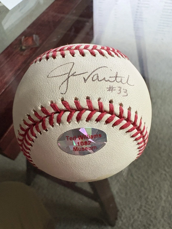 Jason Varitek / Derek Lowe Signed OMLB Ball w/ No Hitter 4-22-02 Inscription COA - Image 2 of 3