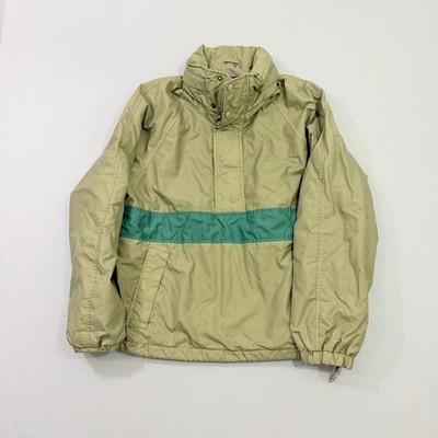 Vintage Eddie Bauer Anorak Jacket Men's Medium Green 90s 1/2 Zip