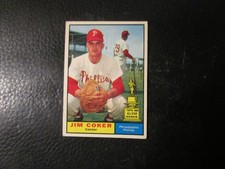 1961  TOPPS #144 JIM COKER  PHILLIES    EX/EXMT