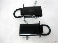 Pair of 1/2" Adjustable Trailer Stake Pocket D-Ring Heavy Duty 12000lbs Max