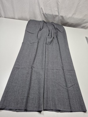 VTG Greg Peters Dress Pants Mens 42x37 Gray Wool Pleated UnhemmedNWT