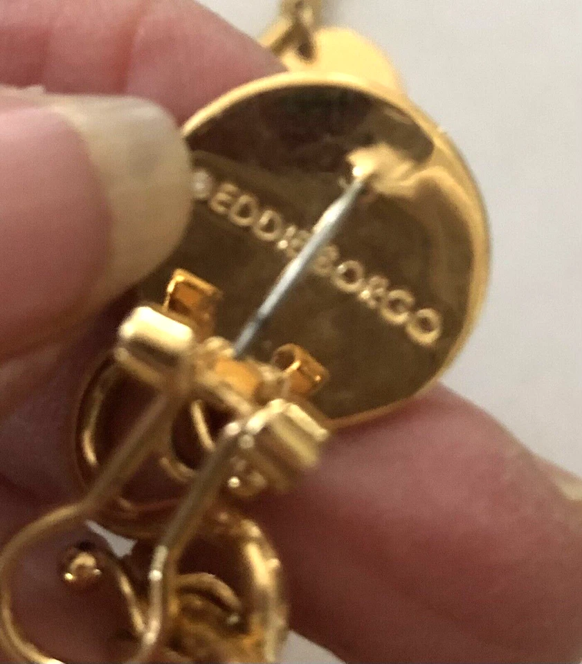 EDDIE BORGO Long Goldtone Dangle Cha Cha Earrings - Image 2 of 2