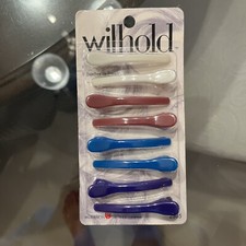 Vintage 90's Wilhold Barrettes Hair Clips Plastic And Metal 3 Pkgs