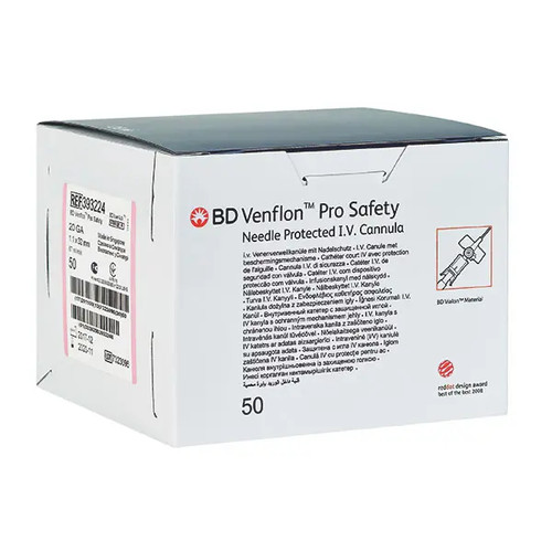 BD Venflon Pro Safety Venenverweilkanülen 50 Stück Zuspritzventil Transparent - Bild 2 von 2