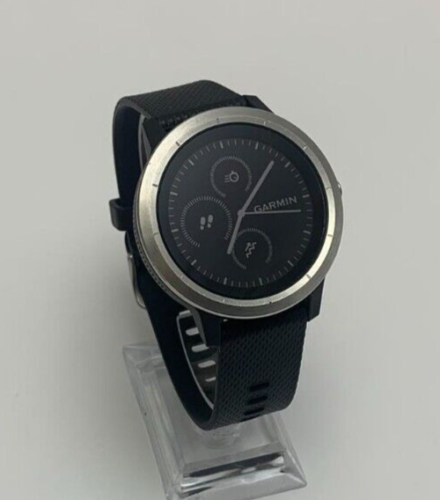 Garmin Vivoactive 3 GPS Fitness Smartwatch Black / Silver - Afbeelding 1 van 8