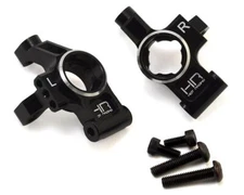 Hot Racing Aluminum Rear Hub Carriers for Traxxas 4-Tec 2.0 (Black) (2)