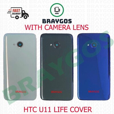 Rear Back Battery Cover For HTC U11 Life With Camera Lens Replacement