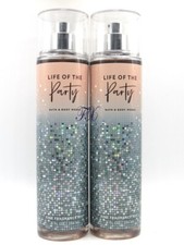 BATH  BODY WORKS LIFE OF THE PARTY BODY MIST SPRAY 8 FL OZ LOT OF 2 PCS 