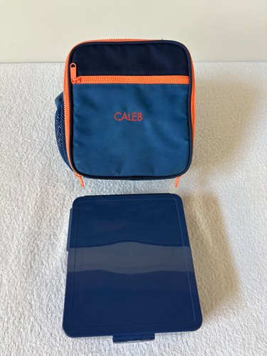 Pottery Barn Kids Persoalized CALEB Lunch Box / Bento Lunch Box Lot of 2 - Picture 6 of 19