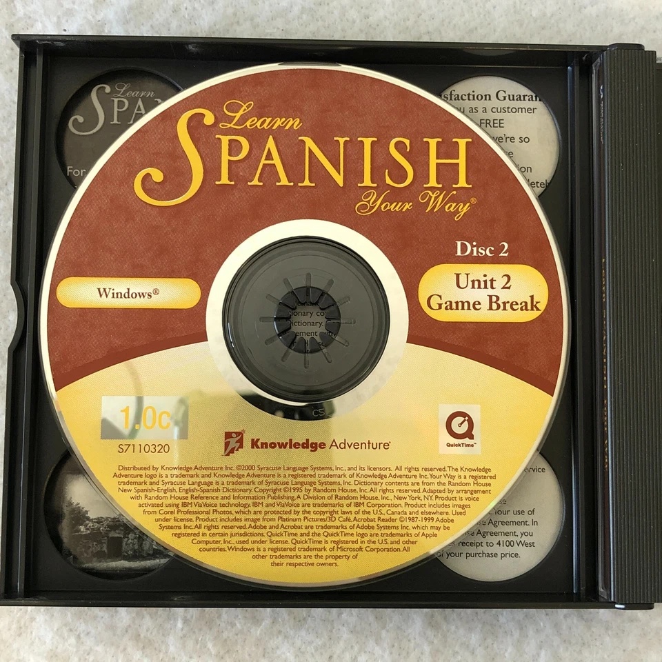 Learn Spanish Your Way Audio 3 CD Set Windows 2000/98/95 Speaking Vocabulary - Image 4 of 4