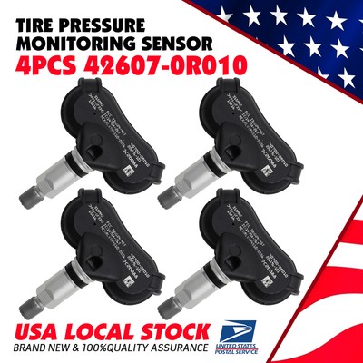 4× 42607-0R010 TPMS Tire Pressure Sensors For Toyota Highlander 2014-2019