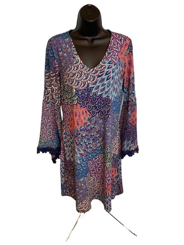 MSK Multicolor Pullover Peacock Color 